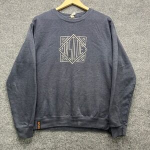 First Lite Sweatshirt Men's Size M Blue Long Sleeve Cotton Graphic Pullover